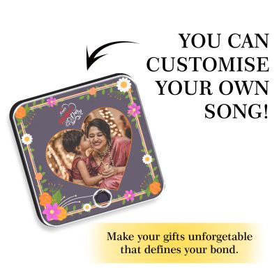 Personalized Musical Fridge Magnet for Mom (Photo & Song)